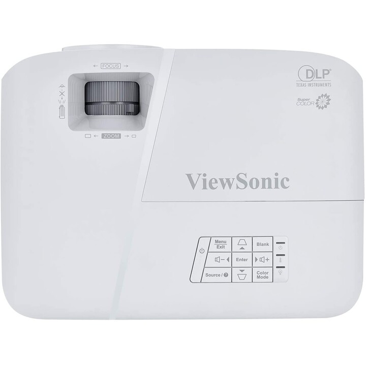 Viewsonic PA503S proiettore dati 3600 ANSI lumen DLP SVGA (800x600) Proiettore da tavolo Grigio, Bianco