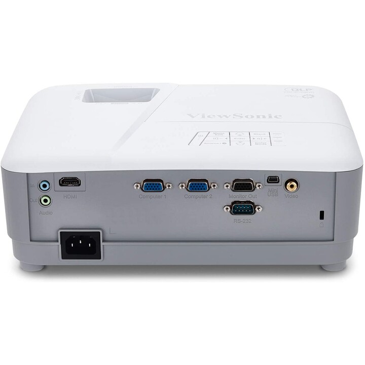 Viewsonic PA503S proiettore dati 3600 ANSI lumen DLP SVGA (800x600) Proiettore da tavolo Grigio, Bianco