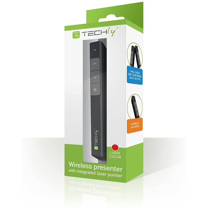 Techly ITC-LASER26 RF Wireless Pointer Preto