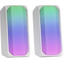 MARS GAMING MSRGBW altavoces gaming Bluetooth 2.0 15W blancos