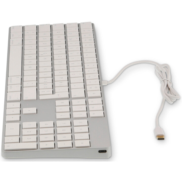 USB-C numeric Keyboard 106 keys wired USB-C keyboard with 1x USB-C and aluminum upper cover - Spanish