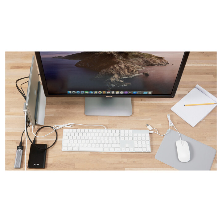 USB-C numeric Keyboard 106 keys wired USB-C keyboard with 1x USB-C and aluminum upper cover - Spanish