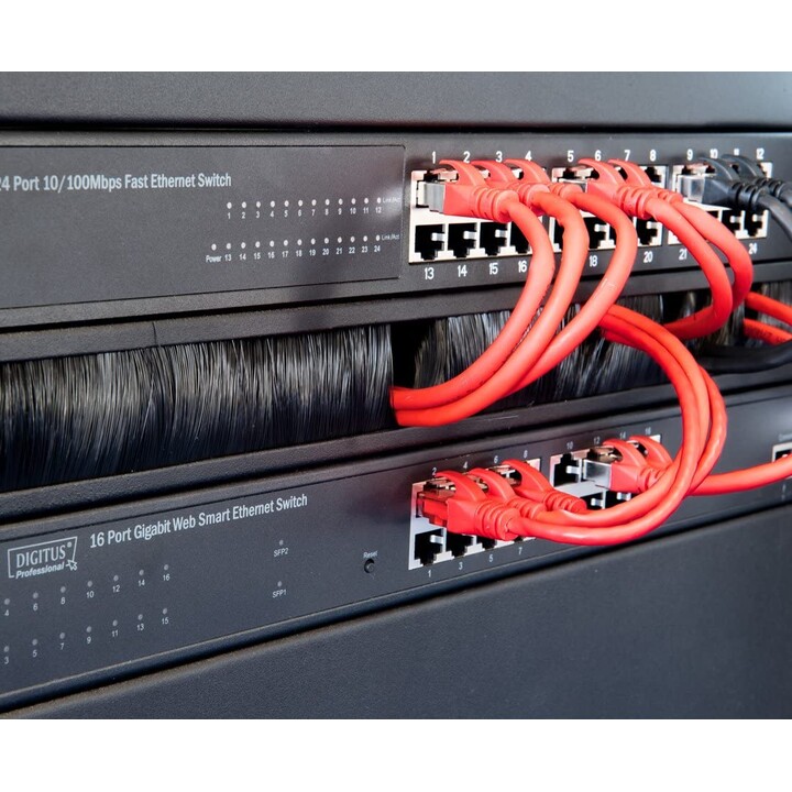 Cabo patch DIGITUS Professional CAT 6 S/FTP 3m RJ-45 (M) pacote de 10 cinzento (cabo patch redondo DK-1644-030-10)