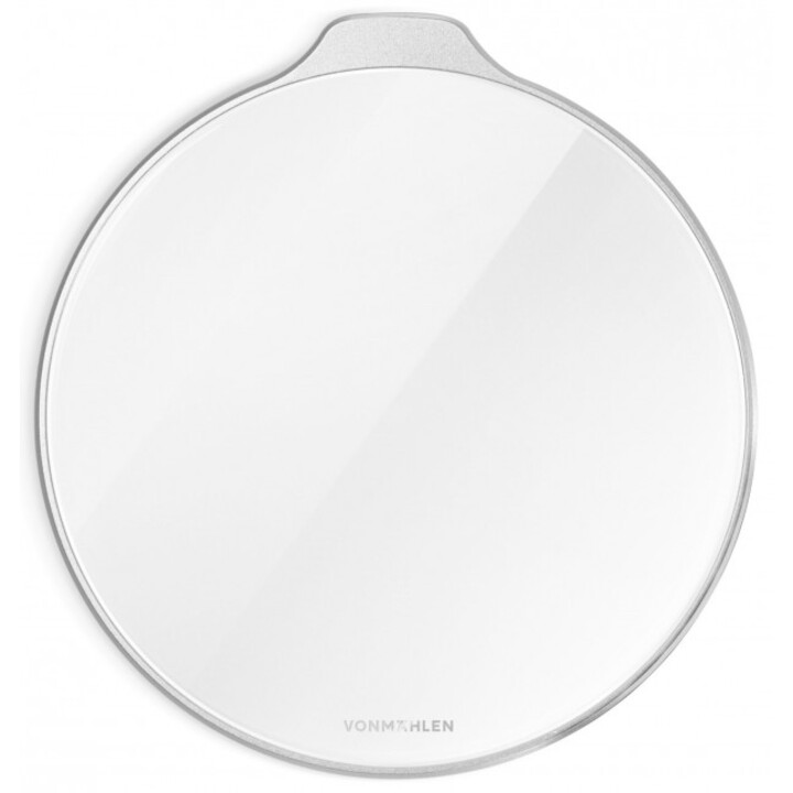 Aura - Il pad di ricarica wireless (cavo da USB-C a USB-A incluso) - Vetro acrilico argento