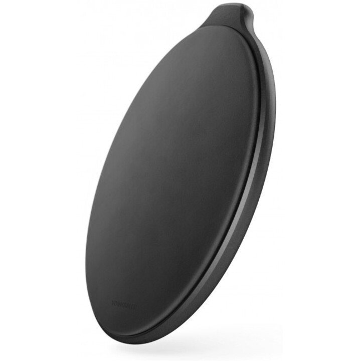Aura – The Wireless Charging Pad (USB-C-zu-USB-A-Kabel im Lieferumfang enthalten) – Kunstleder Schwarz