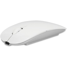 Master Mouse Ricarica wireless Bluetooth con standard Qi o USB-C, 2 pulsanti e rotellina di scorrimento - argento