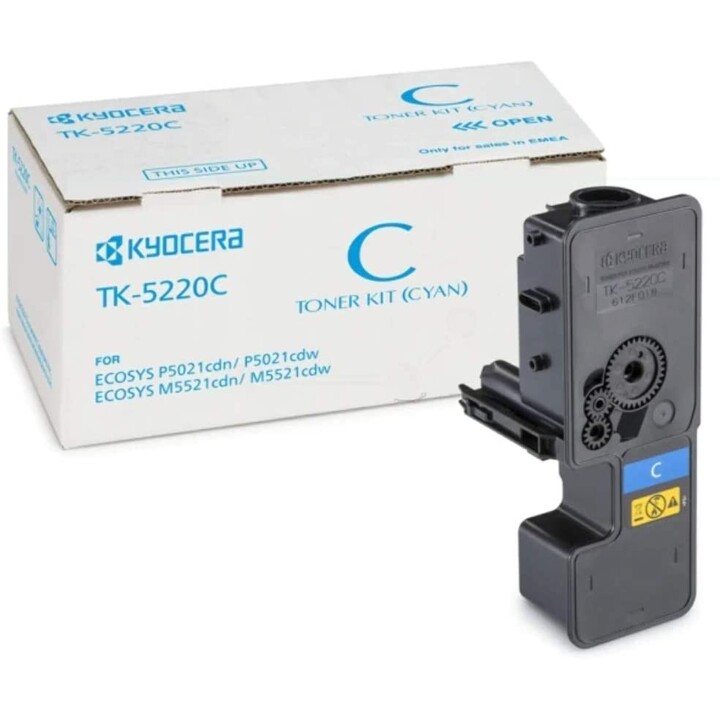 Toner original Kyocera TK-5220C ciano 1.200 páginas (1T02R9CNL1) para ECOSYS M5521, P5021