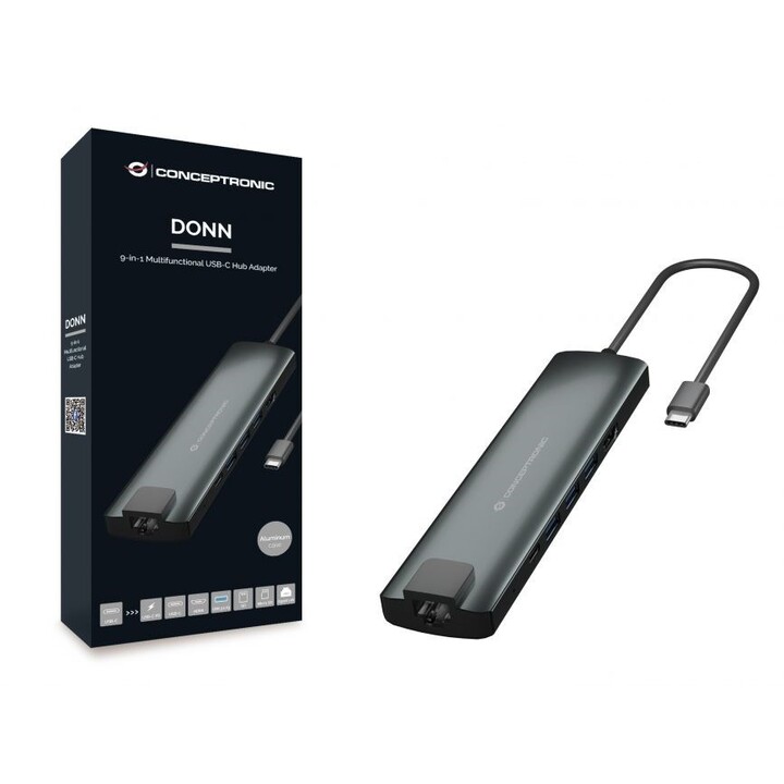 CONCEPTRONIC 9-IN-1-USB-C-ADAPTER