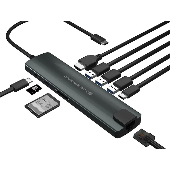 ADAPTADOR USB-C CONCEPTRONIC 9 EM 1