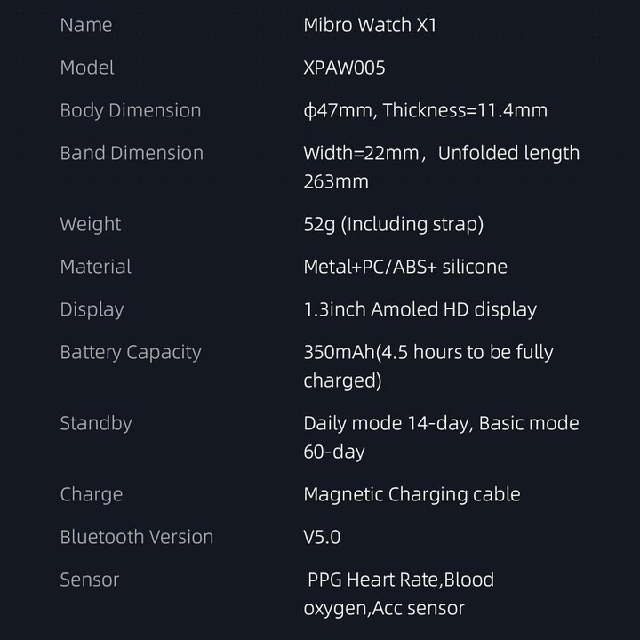 Xiaomi Mibro X1 Nero