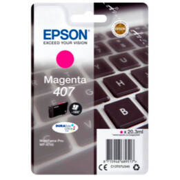 Cartucho de tinta para teclado Epson Original 407 - Magenta (C13T07U340)