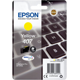Cartucho de tinta para teclado Epson Original 407 - Amarillo (C13T07U440)