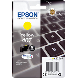 Cartouche d&#39;encre pour clavier Epson Original 407 - Jaune (C13T07U440)