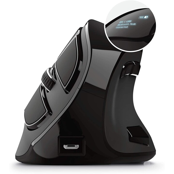 Souris Bluetooth ergonomique sans fil Trust Voxx / jusqu'à 2400 DPI