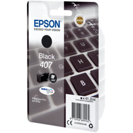 Cartouche d'encre pour clavier Epson Original 407 - Noir (C13T07U140)
