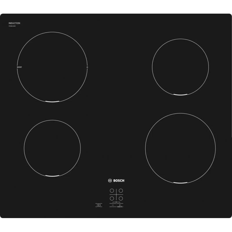 Bosch Serie 2 PUG611AA5E hobs Negro Encimera 60 cm Con placa de inducción 4 zona(s) - Imagen 1