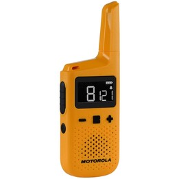 Motorola T72 walkie talkie 16 canales, amarillo