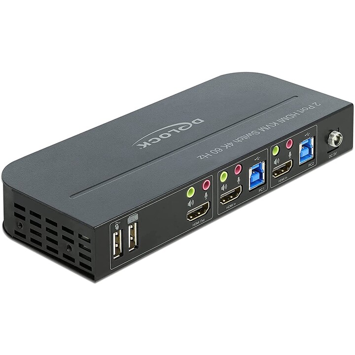 DeLOCK HDMI KVM Switch mit USB 3.0 und Audio