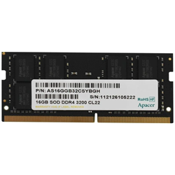 Arbeitsspeicher Apacer ES.16G21.GSH 16 GB/ DDR4/ 3200 MHz/ 1,2 V/ CL22/ SODIMM