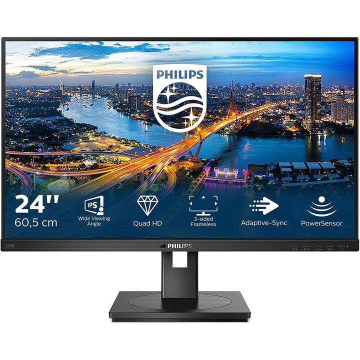 Monitor Philips B Line 245B1/00 LED display 60.5 cm (23.8") 2560 x 1440 Pixels Quad HD