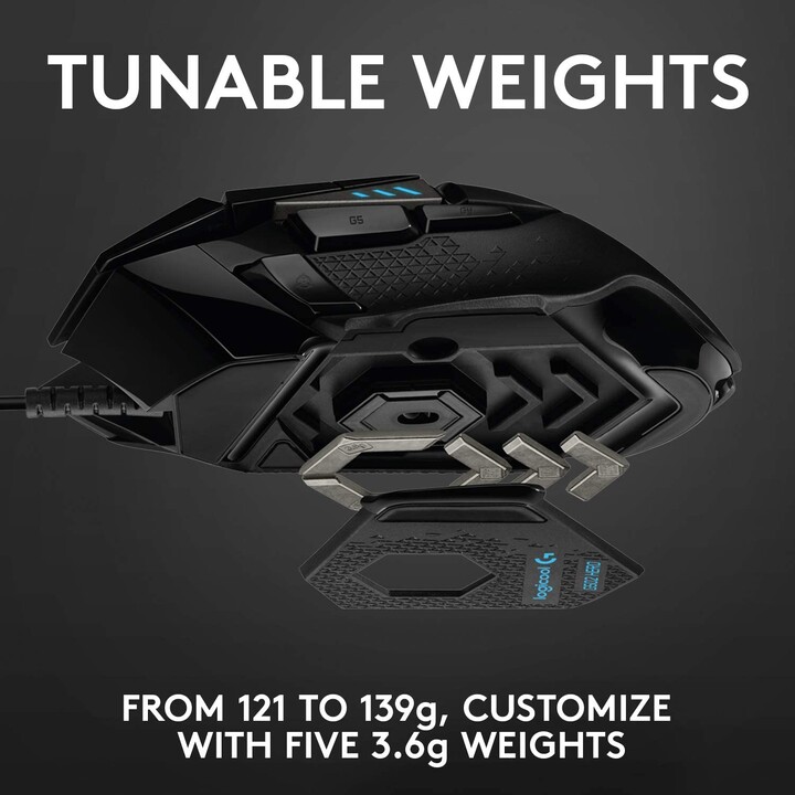 Acc. Logitech Gaming Mouse G502 HERO Corded Black