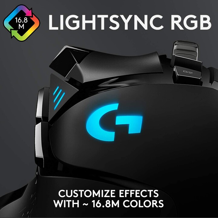acc. Mouse da gioco Logitech G502 HERO con cavo nero