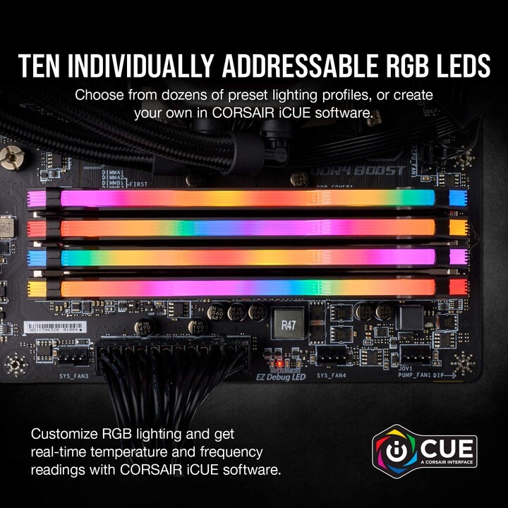 RAM Corsair Vengeance RGB Pro 2 x 16GB/ DDR4/ 3200MHz/ 1.35V/ CL16/ DIMM