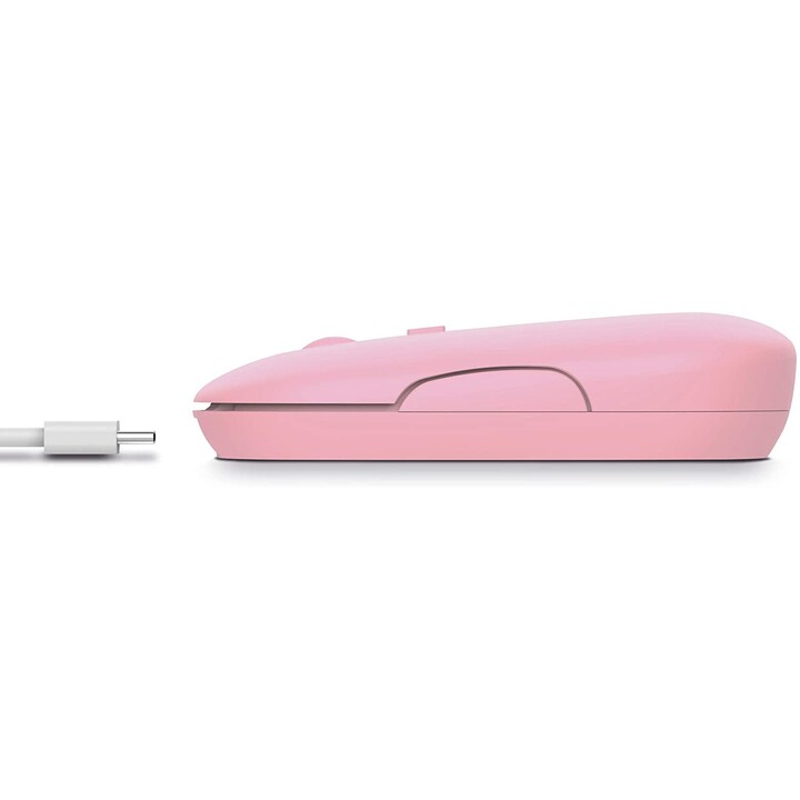 Trust Puck Wiederaufladbare kabellose Maus Pink