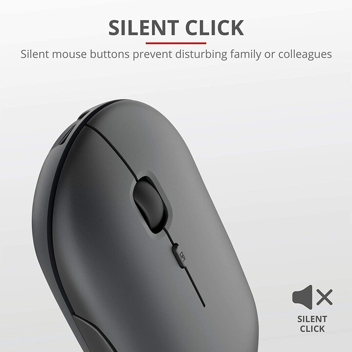 Trust Puck Wireless Bluetooth Mouse / até 1600 DPI