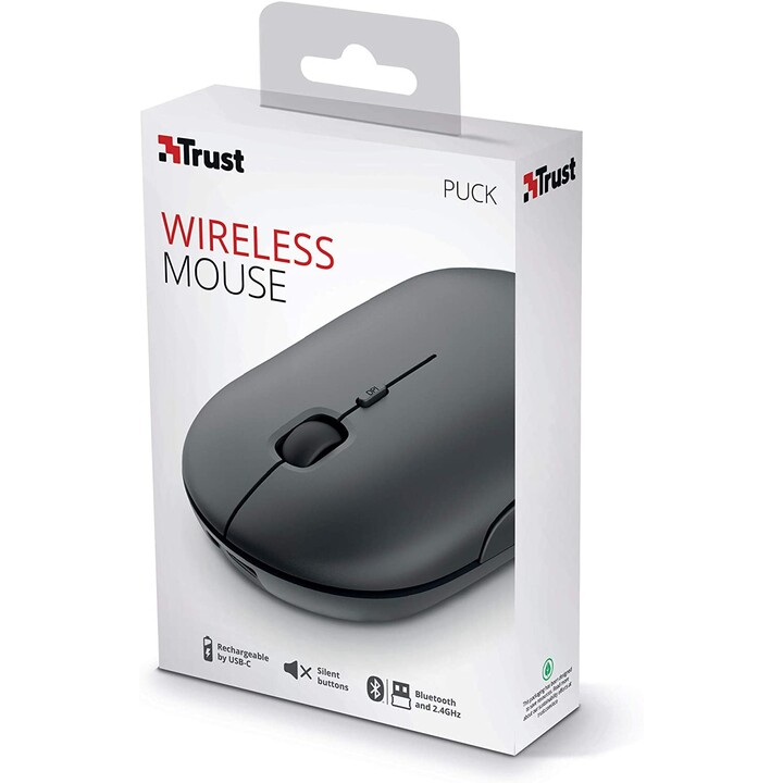 Trust Puck Wireless Bluetooth Mouse / até 1600 DPI