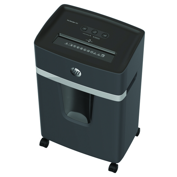 Distruggi HP Pro Shredder 15CC (livello di sicurezza 4, taglio particelle 4x35 mm, fino a 15 fogli 80 g/m², 55 dB)