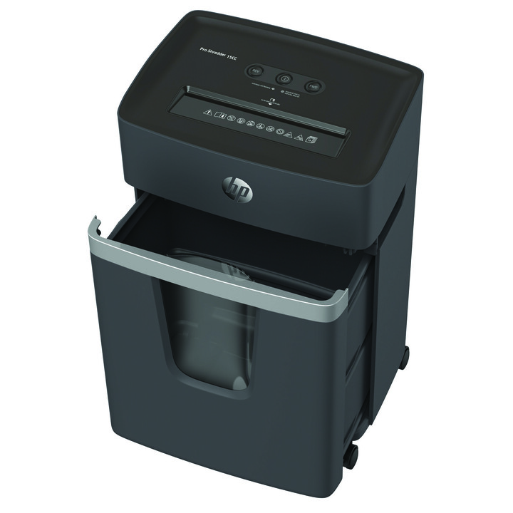 Distruggi HP Pro Shredder 15CC (livello di sicurezza 4, taglio particelle 4x35 mm, fino a 15 fogli 80 g/m², 55 dB)