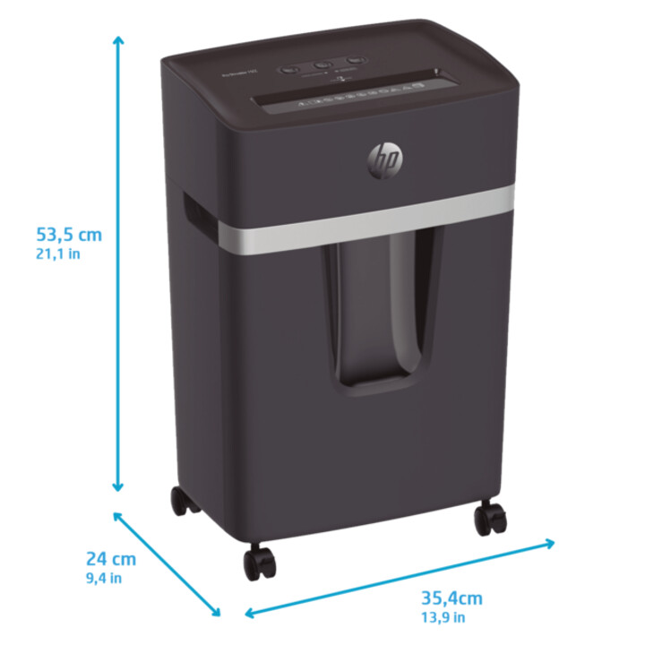 Distruggi HP Pro Shredder 15CC (livello di sicurezza 4, taglio particelle 4x35 mm, fino a 15 fogli 80 g/m², 55 dB)