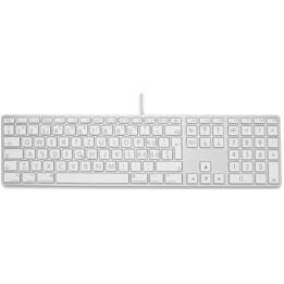 Large Font USB Keyboard 110 keys wired USB keyboard with 2x USB and aluminum upper cover - Italian