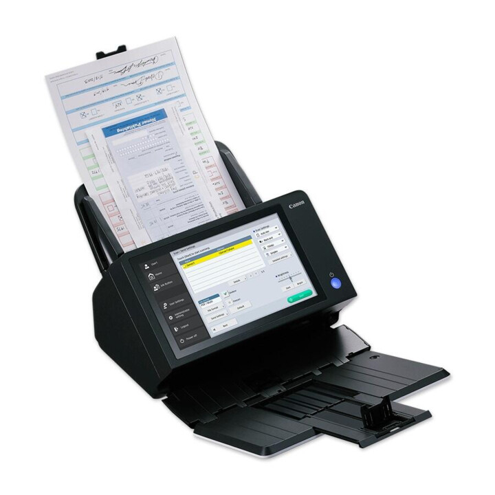 Canon ScanFront 400 Netzwerk-Scanner (A4, 600 x 600 dpi, 45 Seiten/Min., Farbtiefe 8/24 Bit (grau/farbig), Duplex)
