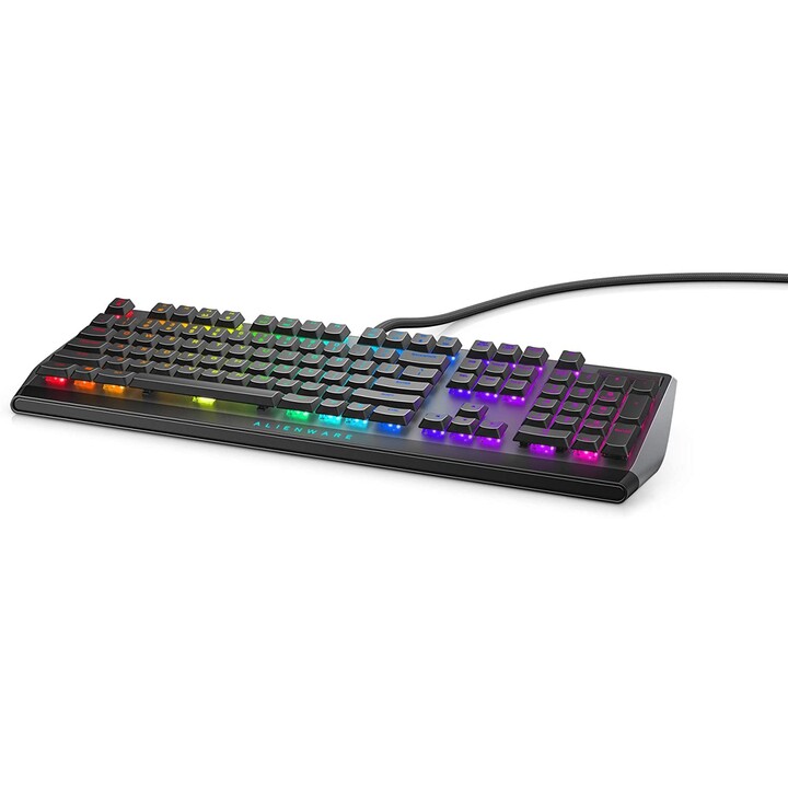 Teclado mecânico para jogos RGB de baixo perfil Dell Alienware 510K Lado escuro da lua (layout do teclado: US QWERTY)