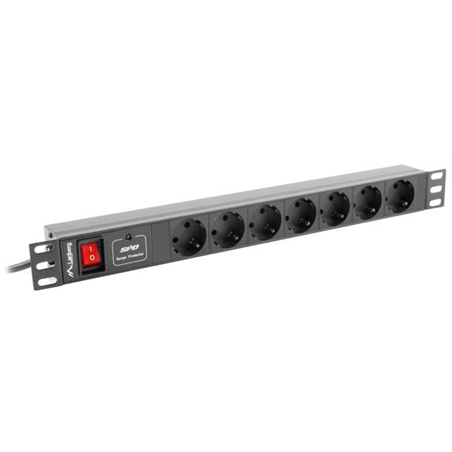 BANDE D'ALIMENTATION LANBERG. RACK PDU (1U,16A,7X SHUKO,2M)