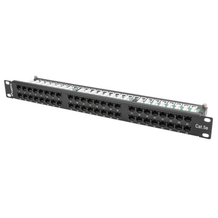 Patch panel Lanberg PPU5-1048-B 1U