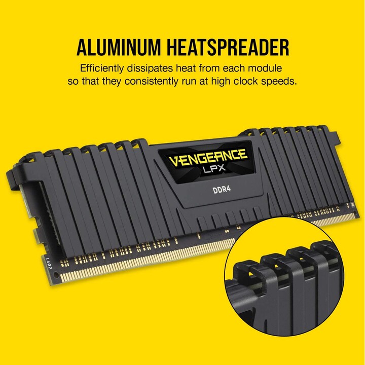 RAM Corsair Vengeance LPX 16GB/ DDR4/ 3200 MHz/ 1,35 V/ CL16/ DIMM