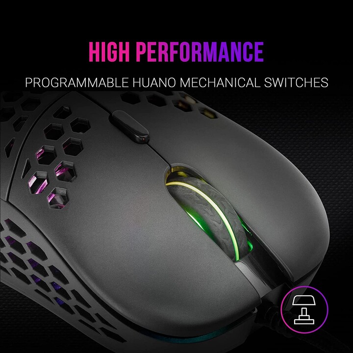 Mars Gaming MM55 Gaming-Maus / Bis zu 12800 DPI