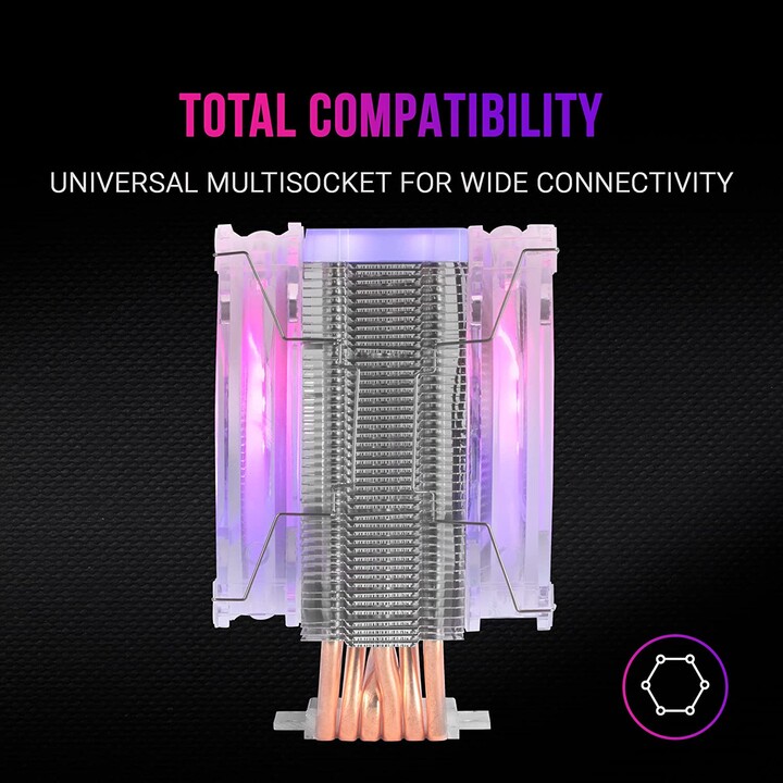 Mars Gaming MCPU66/ 12-cm-Lüfter mit Kühlkörper