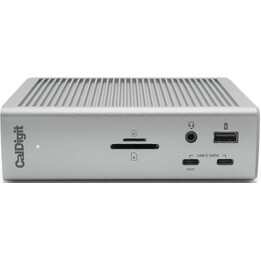 Estación de Acoplamiento CalDigit TS4 con cable Thunderbolt 4 de 0.7 m Plata