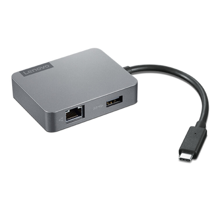 Lenovo 4X91A30366 Schnittstellen-Hub USB 2.0 Type-C Grau