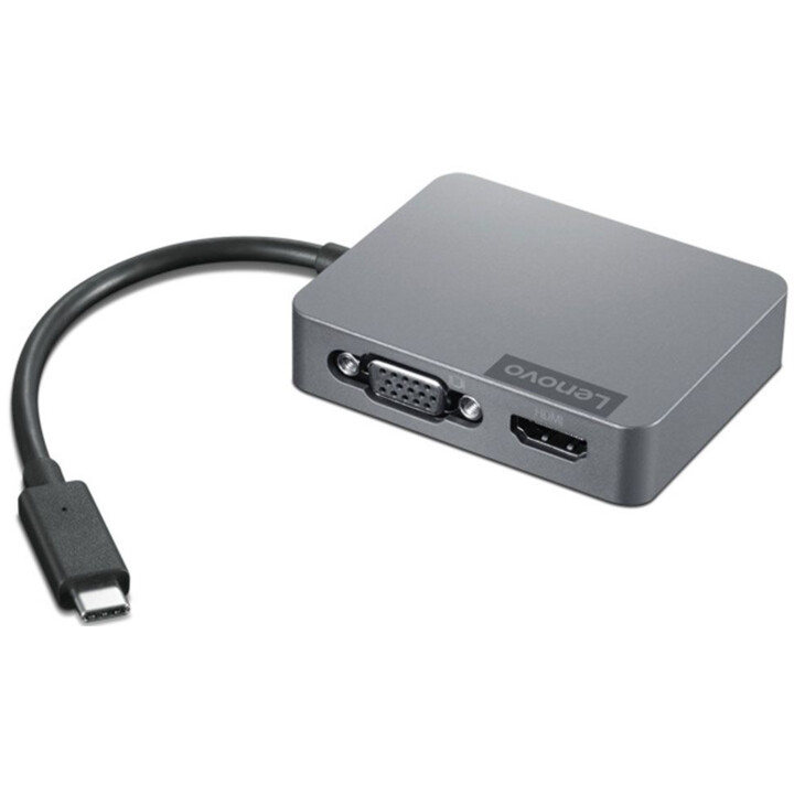 Lenovo 4X91A30366 interface hub USB 2.0 Type-C Gray