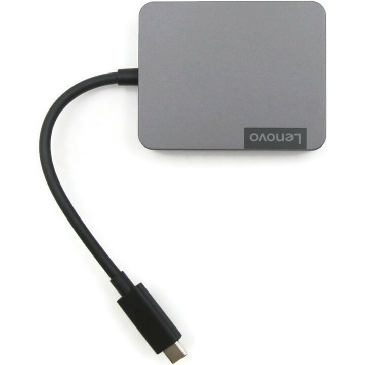 Lenovo 4X91A30366 interface hub USB 2.0 Type-C Gray