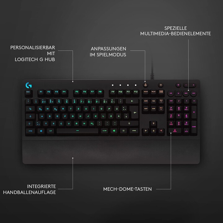 Logitech G213 Prodigy RGB Gaming Keyboard (Just the thing for working and playing)