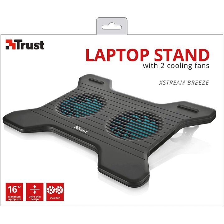 Trust Xstream Breeze soporte refrigerante para portátil negro