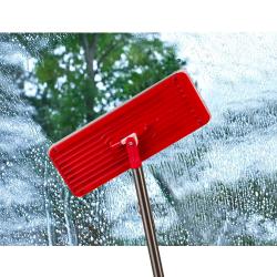 Flat Mop + Bucket + Telescopic Pole + 2 x Microfibre Pad 5.7L Floor Cleaning XXL Set Rotating Head - Imagen 1