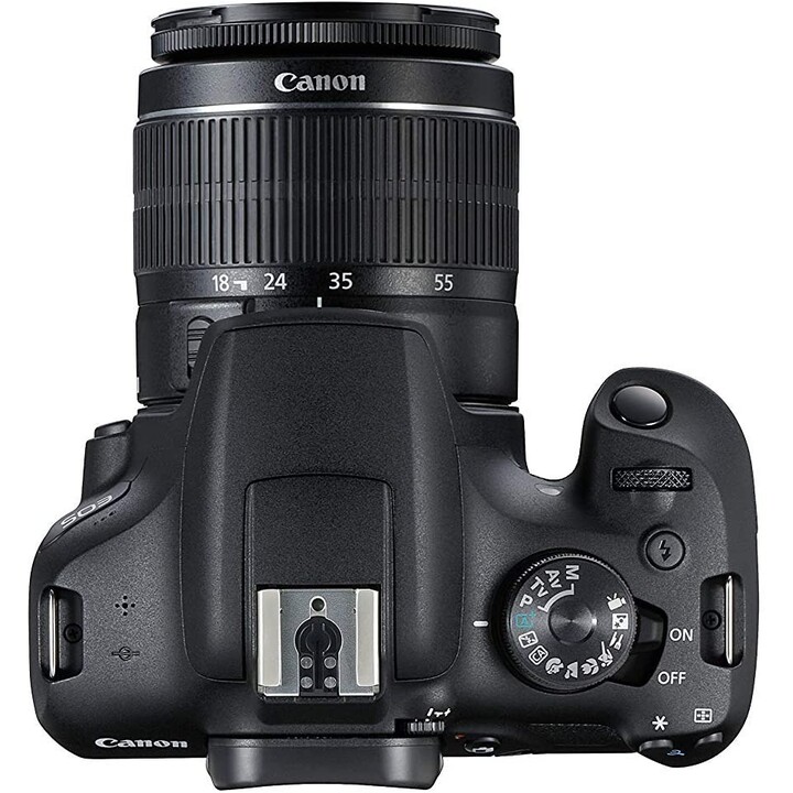 Fotocamera Reflex Canon Eos 2000D +Ef-S 18-55Mm Nera