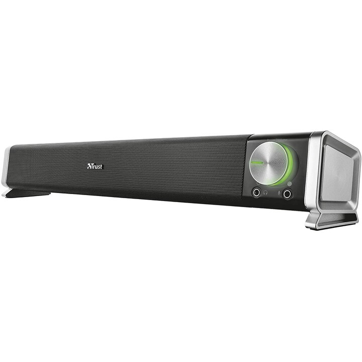 Trust Asto barra de sonido para PC y TV negra